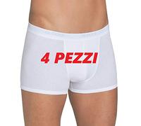 Sloggi 4 Boxer Basic Short Homme Coton Blanc/Noir/Gris - Blanc - XX-Large