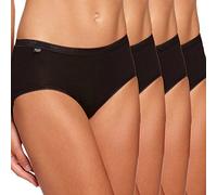Sloggi 4 Paires de Slips midi Basiques pour Femmes - Noir 48