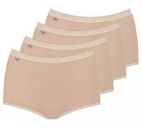 Sloggi Basic+, Lot de 4 Slip Maxi en Coton pour Femme, Beige (Skin), FR: 42