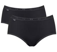 Sloggi Aux femmes Basic+ Plaine Coton Slips - Noir