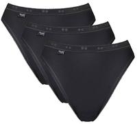 Sloggi Culotte femme Basic+ Tai – Lot 3 pièces Coton – Noir 36 EU
