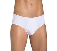Sloggi - Basic Brief - Slip - Sans fermeture éclair - Uni - Lot de 2 - Homme - Blanc - FR : Large (Taille fabricant : 4)