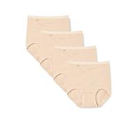 Sloggi Slip Maxi Basic+ Femme Lot de 4 Coton Beige Taille 42