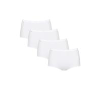 Sloggi Culotte femme Basic+ Maxi - Lot de 4 - Blanc - Taille 46 (T. fabricant 44)