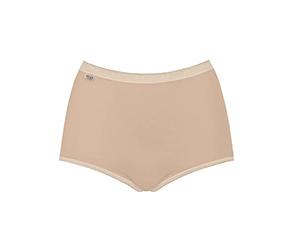 sloggi Basic+ Maxi - Lot de 3 - Culotte taille basse femme - Très confortable - Coton doux et respirant, avec ceintures élastiques - Disponible du 40 au 60