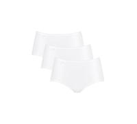 Sloggi Culotte 24/7 Microfibre Midi C3P Femme Blanc Taille 44