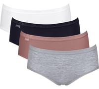 SLOGGI Culotte 'Basic+' gris chiné / mauve / noir / blanc, Taille M