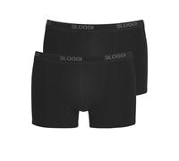 Sloggi - Basic Short - Boxer - Uni - Lot de 2 - Homme - Noir - FR : Small (Taille fabricant : 32)