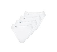 Sloggi Slip Basic+ Tai Coton doux respirant Ceintures élastiques Blanc Lot 3+1 Taille FR 38–50