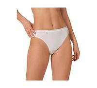 sloggi Basic+ Tai - Lot de 3 - Culotte échancré taille haute femme - Très confortable - Coton doux et respirant, avec ceintures élastiques - 44, Blanc