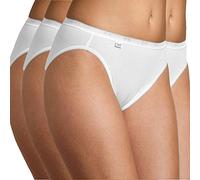 Sloggi Slip Basic+ Tai Coton doux respirant Ceintures élastiques Blanc Lot 3+1 Taille FR 38–50