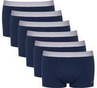 Sloggi Boxers pour hommes, lot de 6 - Hipster, GO ABC 2.0, coton, uni bleu foncé M