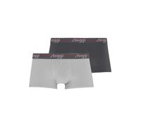 SLOGGI Boxers 'Start' gris clair / rouge / noir, Taille XL