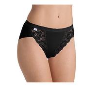 sloggi Chic Midi 4P, Culotte Femme, Lot de 4 Noir (BLACK 0004) FR:44 EU: 42