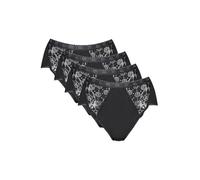 Sloggi Slip Chic Midi – Lot de 4 (3+1 gratuit) – Noir Taille FR 38/40