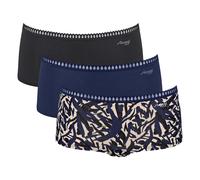 SLOGGI Culotte 'Go Crush' beige / bleu / bleu nuit / noir, Taille XS