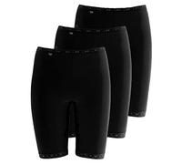 Sloggi Culotte Longue Basique pour Femme, 3 x Noir., 52