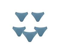 Sloggi Culotte Tai pour femme en coton microfibre - Sous-vêtements confortables sans couture - Invisible - Extensible, Ever Ease Tai Bleu provincial, L