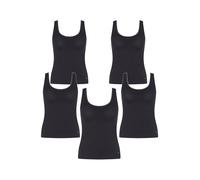 Sloggi Débardeur en coton pour femme - Sous-vêtements respirants et confortables - Élastique - Thermorégulateur, Pure Comfort Débardeur Noir, L