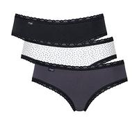 Sloggi Femme 24/7 Weekend Hipster C3p Shorties, Black Combination, 38 EU