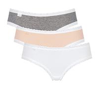 Sloggi Femme 24/7 Weekend Hipster C3p Shorties, White - Light Combination, 38 EU