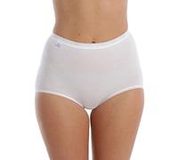 Sloggi Femme Basic+ 3p sloggi Basic Maxi Lot de 3 Culotte taille basse femme Tr s confortable Coton doux et respi, Blanc, 40
