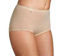 Sloggi Culottes Basic+ Maxi taille basse Lot de 3, Coton doux, Peau, Taille 54