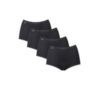 Sloggi Slip femme Basic+ Maxi coton riche complet noir – Lot de 4