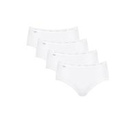 Sloggi Culottes BASIC+ Midi Lot de 4 Blanc Taille FR 42