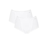 Sloggi Culotte Control Maxi Coton riche Lot de 2 Blanc Taille 42