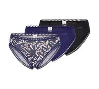 Sloggi GO Crush High Leg C3P Femme, Blue - Dark Combination, M