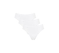 Sloggi Bikini 24/7 Cotton Lace Tai C3p Femme Blanc Taille 46 EU