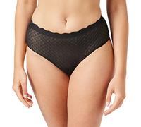 Sloggi Femme Zero Feel Lace High Waist Brief Culotte taille haute, Noir (Black 0004), S EU