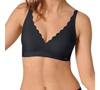 Sloggi Femme Zero Feel Wavy Bralette Soutien gorge, Noir, XS EU