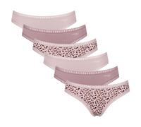 Sloggi Femmes Slips, 6er Paquet - Aller Crush Mini C6P,Caleçon,Stretch-Baumwoll
