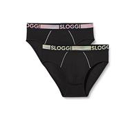 Sloggi GO ABC Natural H Midi 2P Homme, BLACK, S
