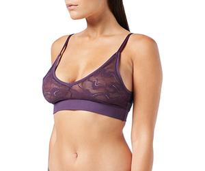 Sloggi Go Allround Lace Bralette, Brassière, Plum 00DP, Taille Unique Femme
