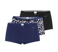 sloggi Femme Go Crush Short C3p sous-vêtement, Blue - Dark Combination, XL EU