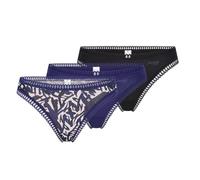 Sloggi GO Crush String C3P Femme, Blue - Dark Combination, XXL
