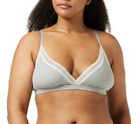 sloggi GO Ribbed Bralette Bustier, Pouces Opaques, Medium Grey Melange, XL Femme