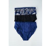 Sloggi Culottes GO Crush High Leg C3P Femme Bleu - Dark Combination XL