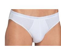 Sloggi Lot de 2 mini basiques pour homme, tissu 3D stretch, coton, produit testé, disponible en blanc, noir et gris.