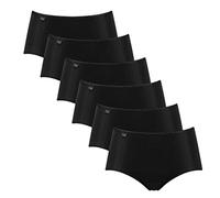 Sloggi Lot de 3 Slips pour Femme, 6 x Noir (Black 04), 50