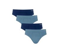 Sloggi Lot de 4 slips pour homme - En coton doux et respirant - Confortable au quotidien, Lot de 4 slips Go Smooth Slip, multicolores, 3, L