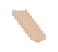 Sloggi Lot de plusieurs slips midis, pour femme, en coton, sous-vêtements quotidiens, taille basique, coutures confortables, Pure Comfort Midi Skin, XS