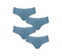 Sloggi Lot de sous-vêtements hipster en coton microfibre pour femme, sous-vêtements confortables, sans couture, invisible, dentelle stretch, Ever Ease Culotte hipster Bleu provincial, XL