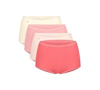 Sloggi Maxislip Originals Basic Lot de 4 slips pour femme, Combinaison rouge foncé, 54