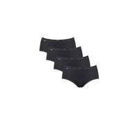 Sloggi Slip BASIC+ midi – Lot de 4 – Noir – Femme – FR 46