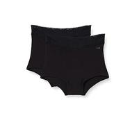 sloggi Period Pants Short Medium 2P, Noir, L (Lot de 2) Femme