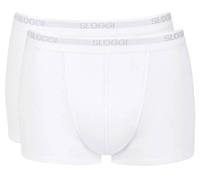 Sloggi Pour des hommes Basic Plaine Coton Cale on - blanc